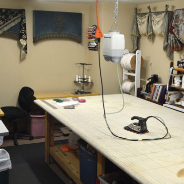 The Custom Coverings' designer workroom.